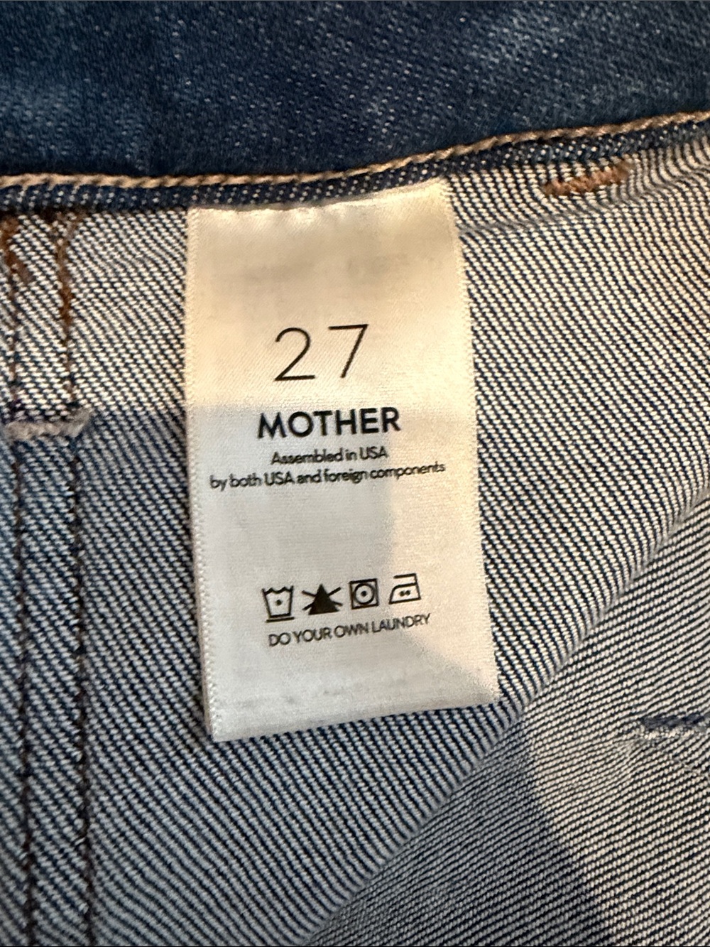 Women's High-Rise Wide-Leg Blue Jeans - Picture 5 of 6